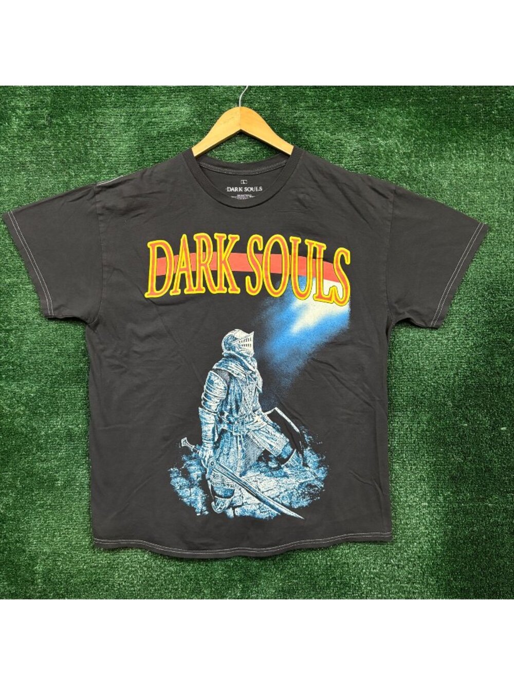 Dark Souls Knight RPG Video Game Poster T-Shirt Size Large